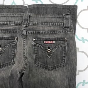 💙👖HUDSON! GRAY DENIM!👖💙29 7/8 33.5 WEAR HEELS!